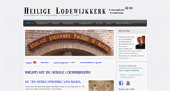 Desktop Screenshot of lodewijkparochie.nl